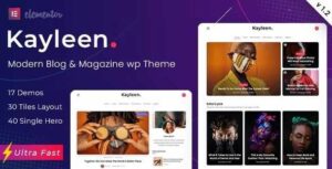 Kayleen-Blog-Magazine-WordPress-Theme-gpl